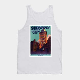 Vintage Travel Poster Germany Tank Top